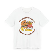 Load image into Gallery viewer, *5 Entries* Twenty Three Media- Cheeseburger Unisex Soft Style Tee Shirt
