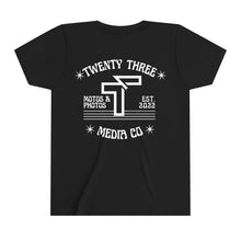 Load image into Gallery viewer, *5 Entries* YOUTH Twenty Three Media Retro Star Logo Short Sleeve Tee
