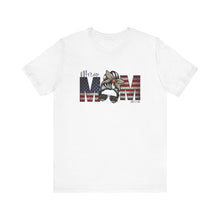 Load image into Gallery viewer, Marine Mom Messy Bun Unisex Jersey Short Sleeve Tee
