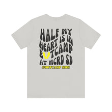 Load image into Gallery viewer, Half my heart is in Bootcamp MCRD SD Unisex Jersey Short Sleeve Tee
