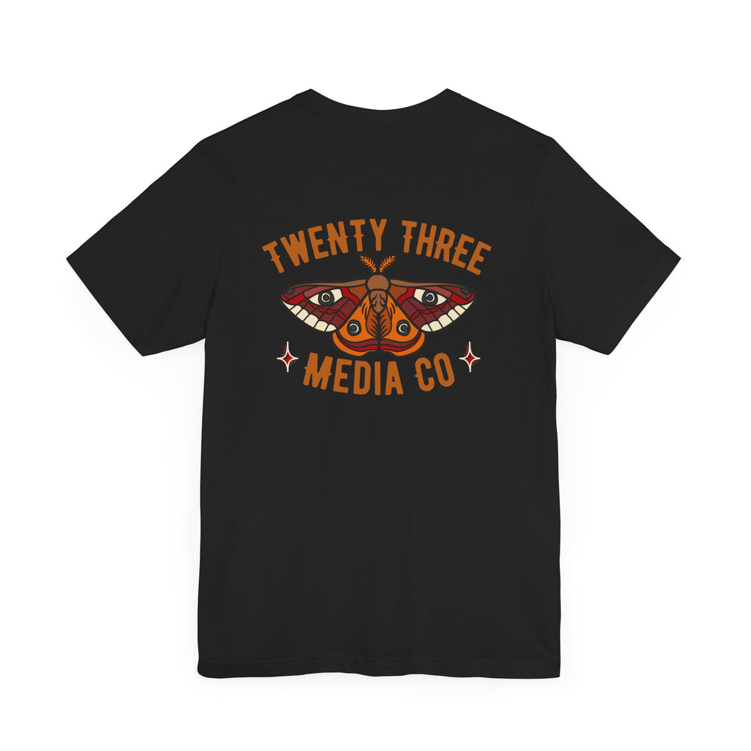 *5 Entries* Twenty Three Media- Moth Unisex Soft Style Tee Shirt