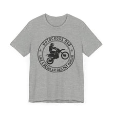 Load image into Gallery viewer, Motocross Dad Like a Regular Dad but Cooler Unisex Soft Style Tee Shirt
