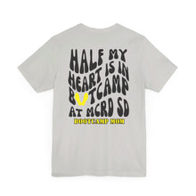 Load image into Gallery viewer, Half my heart is in Bootcamp MCRD SD Unisex Jersey Short Sleeve Tee
