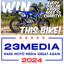 Load image into Gallery viewer, 30 Entries CHARITY BIKE- MAKE MOTO MEDIA GREAT AGAIN ENTRY STICKER
