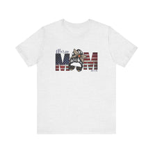 Load image into Gallery viewer, Marine Mom Messy Bun Unisex Jersey Short Sleeve Tee
