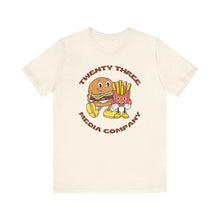 Load image into Gallery viewer, *5 Entries* Twenty Three Media- Cheeseburger Unisex Soft Style Tee Shirt
