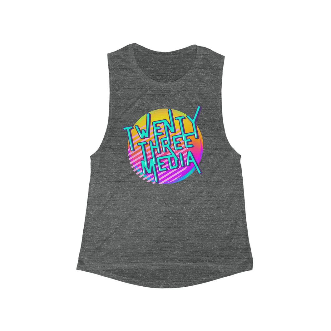 *5 Entries* Twenty Three Media Vice Women's Flowy Scoop Muscle Tank