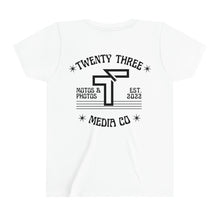 Load image into Gallery viewer, *5 Entries* YOUTH Twenty Three Media Retro Star Logo Short Sleeve Tee
