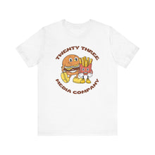 Load image into Gallery viewer, *5 Entries* Twenty Three Media- Cheeseburger Unisex Soft Style Tee Shirt
