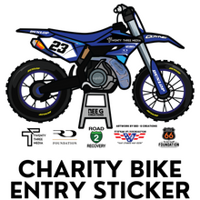 Load image into Gallery viewer, CHARITY BIKE ENTRY STICKER
