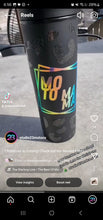 Load image into Gallery viewer, Matte Black Moto Mama Tumbler. 20 ounce
