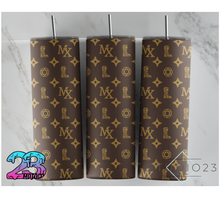 Load image into Gallery viewer, LV inspired Motocross Matte Tumbler. 20 ounce

